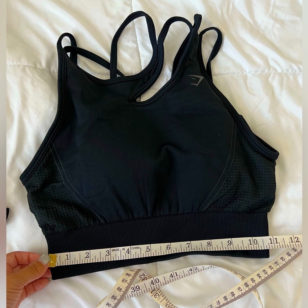 Gymshark Black Ultra Strappy Seamless Sports Bra